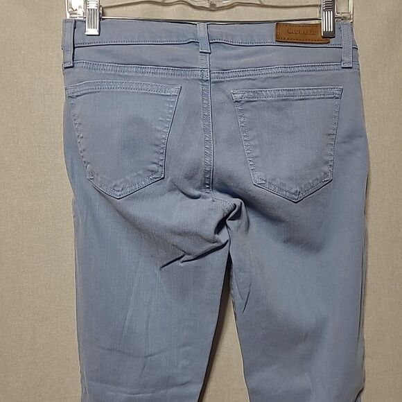 Big Star Skinny Jeans Womens Size 26 Pastel Blue Stretch Raw Hem - Picture 6 of 12